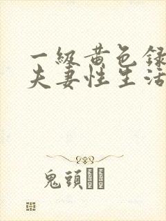 一级黄色录像片夫妻性生活片免费看