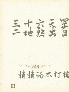 三十六天罡七十二地煞出自哪里封面