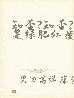 知否?知否?应是绿肥红瘦(网文版)