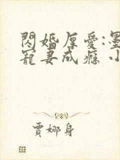 闪婚厚爱:墨少宠妻成瘾 小说