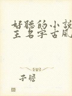 好听的小说男女主名字古风
