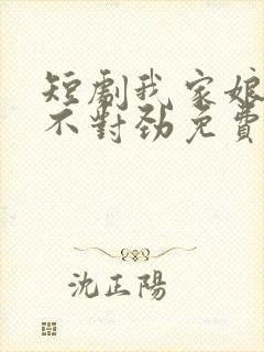 短剧我家娘子 不对劲免费观看