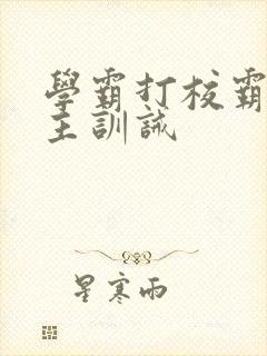 学霸打校霸双男主训诫封面