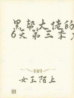 黑帮大佬的356天第三季免费观看全集电影