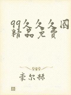 99久久久国产精品免费封面