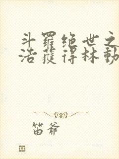 斗罗绝世之霍雨浩获得林动传承封面