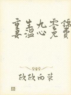 重生九零锦鲤福妻温心免费阅读