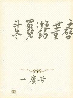 斗罗:绝世之王冬儿的重启人生