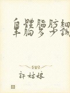 自体脂肪细胞丰丰胸多少钱