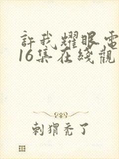 许我耀眼电视剧16集在线观看免费