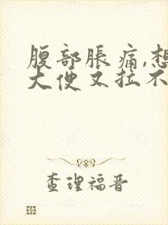 腹部胀痛,想拉大便又拉不出来是什么原因