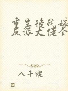 重生后我嫁给了反派大佬全文免费阅读