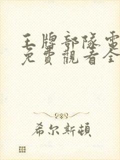 王牌部队电视剧免费观看全集完整版封面