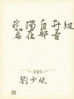 我独自升级番外篇在哪看