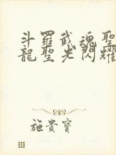 斗罗武魂圣者炎龙圣光闪耀笔趣阁封面