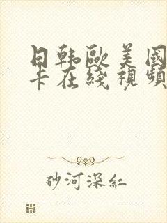 日韩欧美国产不卡在线视频