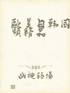 欧美日韩国产视频精品