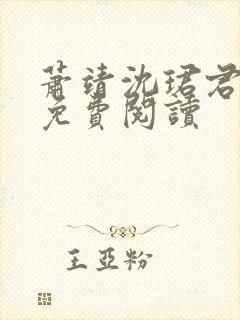 萧靖沈珺君小说免费阅读封面