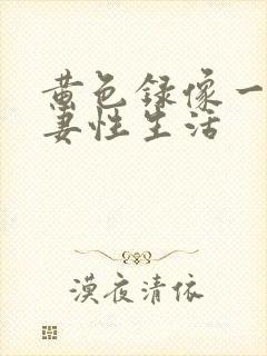 黄色录像一级夫妻性生活