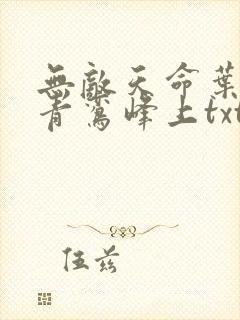 无敌天命叶天命青鸾峰上txt下载