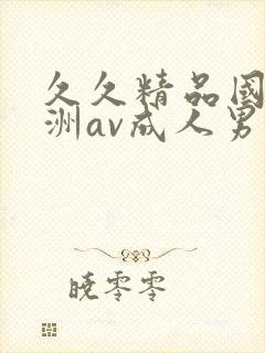 久久精品国产亚洲av成人男男