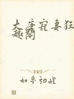 大唐宠妻狂魔笔趣阁