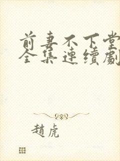 前妻不下堂短剧全集连续剧