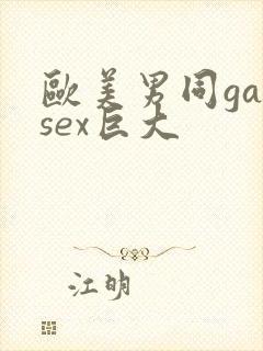 欧美男同gaysex巨大封面