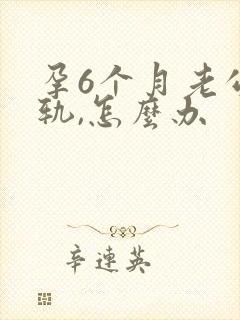 孕6个月老公出轨,怎么办