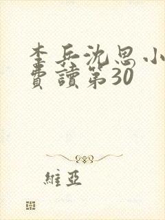 李兵沈思小说免费读第30