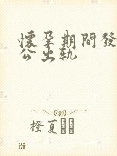 怀孕期间发现老公出轨