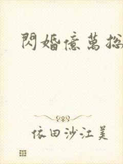 闪婚亿万总裁后