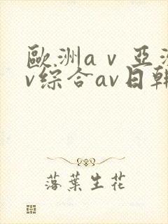 欧洲aⅴ亚洲av综合av日韩av