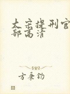 大宋提刑官第一部高清封面