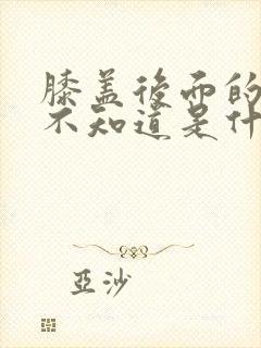 膝盖后面的筋疼不知道是什么回事