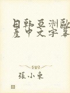 日韩亚洲欧美国产中文字幕在线观看