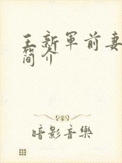 王新军前妻唐静简介封面