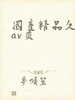 国产精品久久久av爽