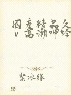 国产精品久久aⅴ高潮呻吟