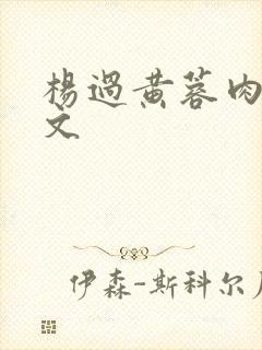 杨过黄蓉肉欲h文