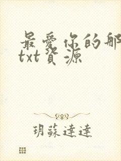 最爱你的那十年txt资源