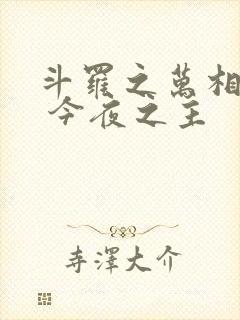 斗罗之万相斗罗 今夜之主