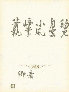 萧峥小月的小说执掌风云免费