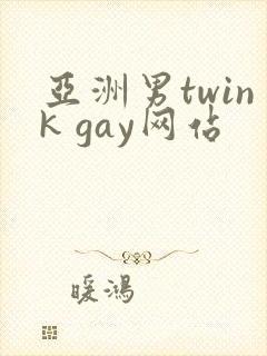 亚洲男twink gay网站