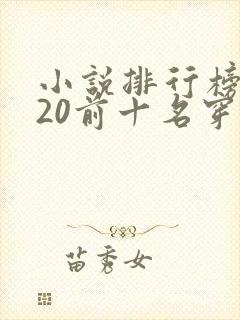 小说排行榜2020前十名穿越完结封面