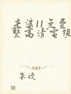 老婆11免费完整高清电视剧在线看