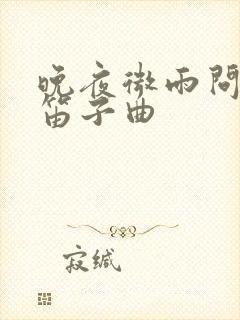 晚夜微雨问海棠笛子曲