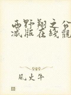 西野翔之公无删减版在线观看