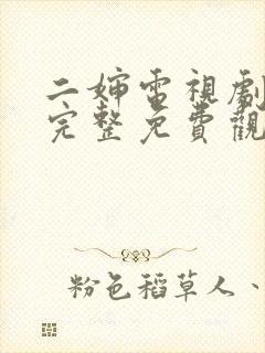 二婶电视剧全集完整免费观看高清