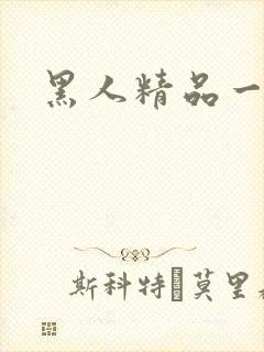 黑人精品一区一封面